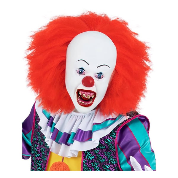 It (1990) Unisex voksen Pennywise-maske til voksne