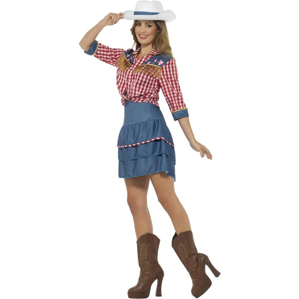 Smiffys Naisten Rodeo Doll -asu