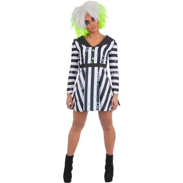 Beetlejuice Kostumekjole til kvinder/damer