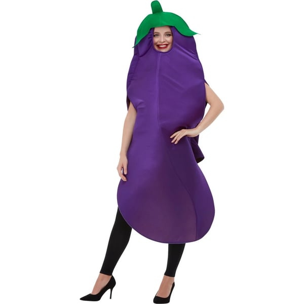 Smiffys Unisex Adult Aubergine Costume Set