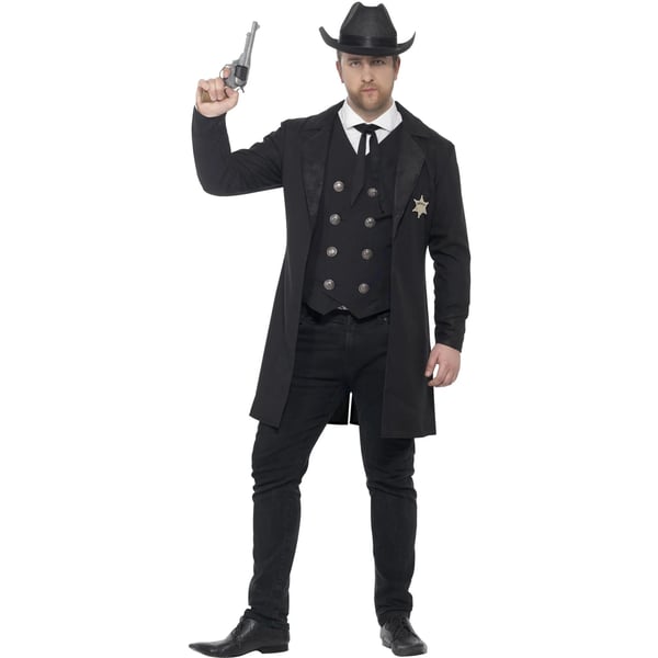 Smiffys Miesten Curves Sheriffi-asu