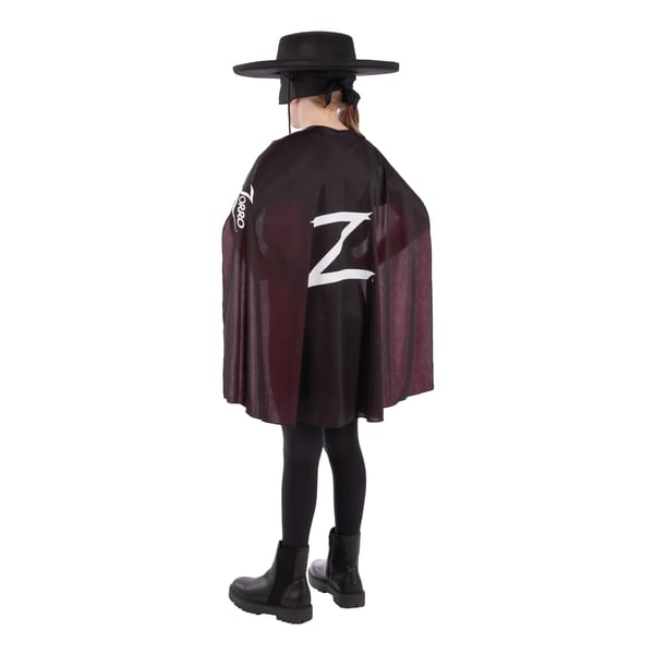 Zorro Sæt med tilbehør til kostumer til børn/børn
