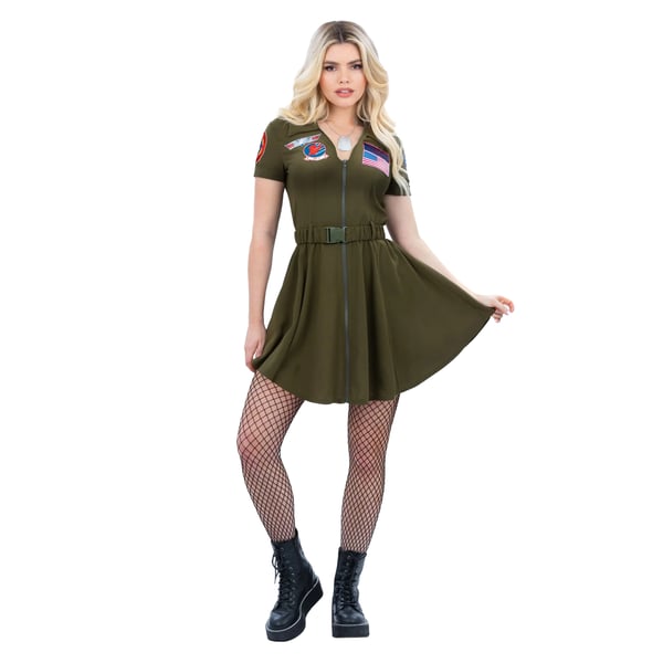 Top Gun Womens/Ladies Costume A-line Dress