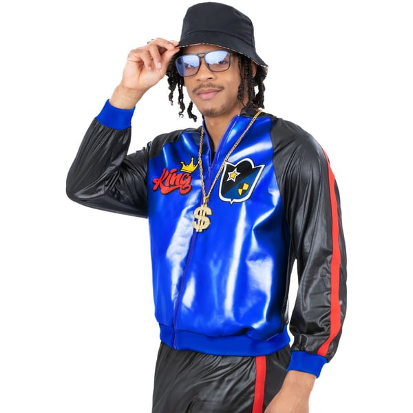 Smiffys Mens 80s Jam Master Costume Jacket