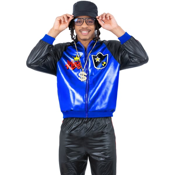 Smiffys Mens 80s Jam Master Costume Jacket