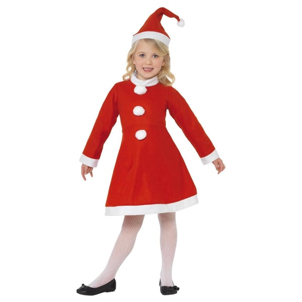 Smiffys Girls Santa Claus Costume Set