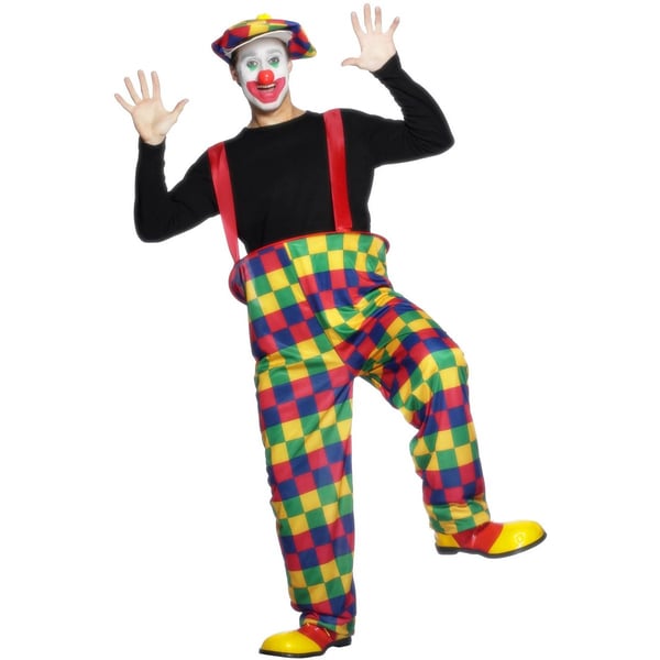 Smiffys Mens Clown Hoop Detail Costume