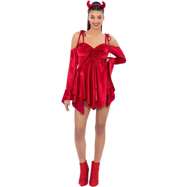 Smiffys Womens/Ladies Devil Costume Set
