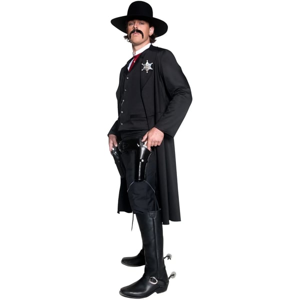 Smiffys Unisex Adult Deluxe Authentic Western Sheriff Costume Set