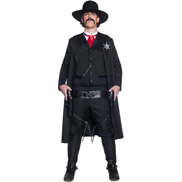 Smiffys Unisex aikuisten Deluxe aito länsimainen sheriffiasusetti