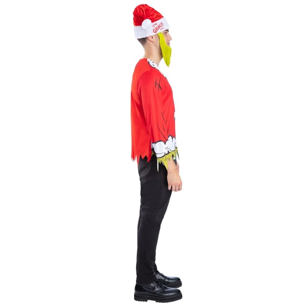 Grinch Unisex Aikuisten Joulupukkiasu