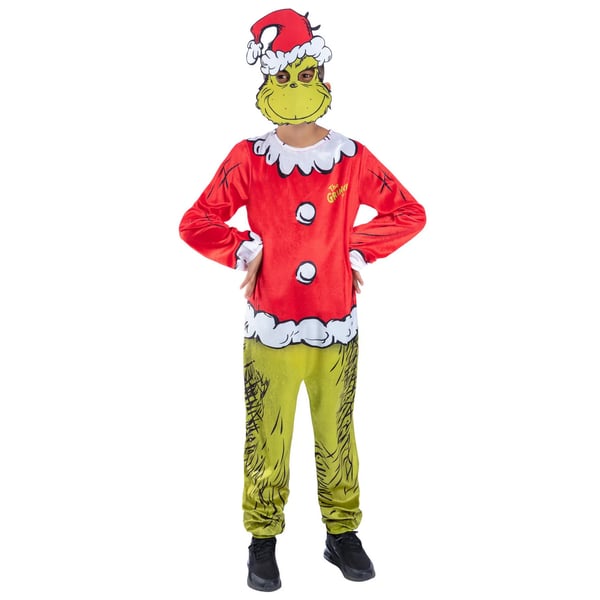 The Grinch Childrens/Kids Dr. Seuss Santa Costume