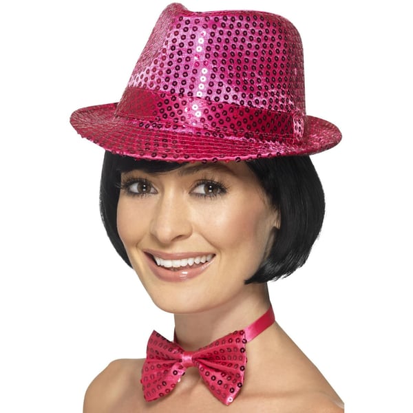 Smiffys Trilby Sequins Costume Hat