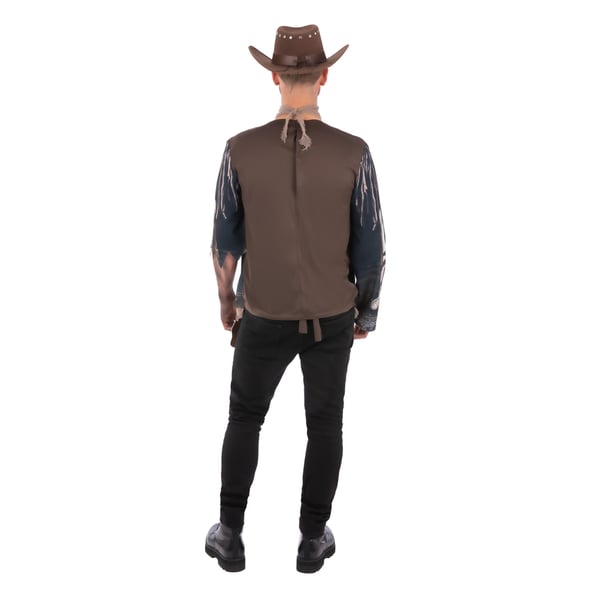 Smiffys Unisex Adult Skeleton Cowboy Costume