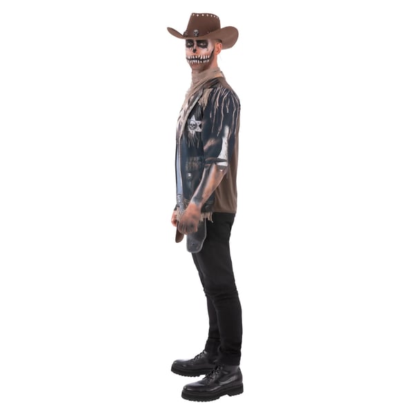 Smiffys Unisex Adult Skeleton Cowboy Costume