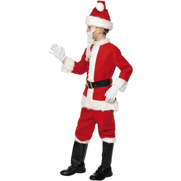 Smiffys Childrens/Kids Deluxe Santa Christmas Costume