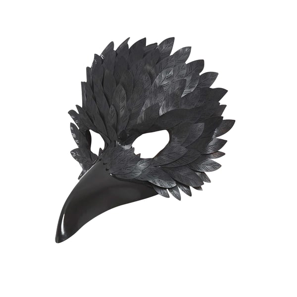 Smiffys Unisex Adult Raven Eye Mask