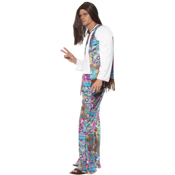 Smiffys Unisex Aikuisten Groovy Hippie -asu