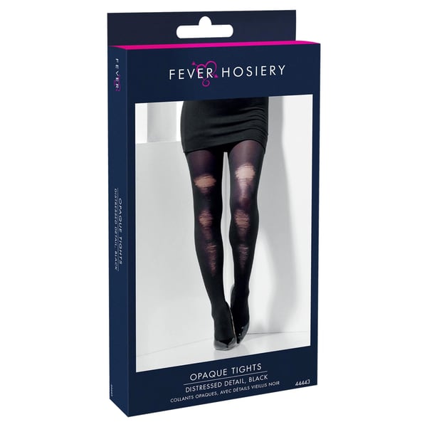 Fever Womens/Ladies Distressed Opaque Tights