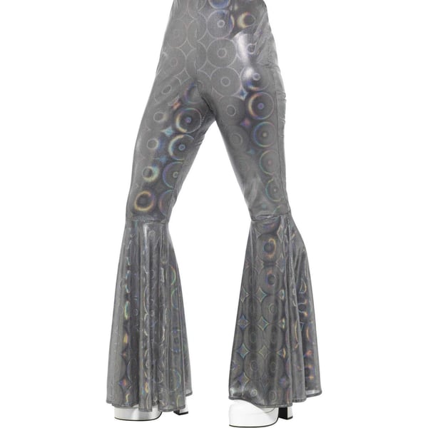 Smiffys Womens/Ladies 70s Disco Iridescent Flared Trousers