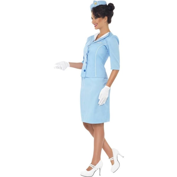 Smiffys Womens/Ladies Air Hostess Costume Set