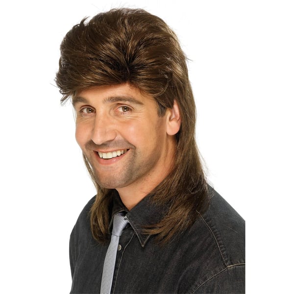 Smiffys Mulletperuk för män
