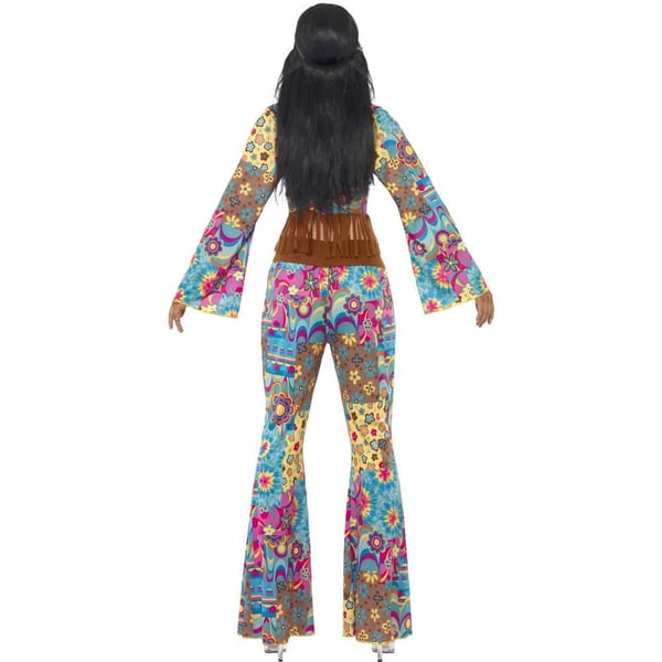 Smiffys Womens/Ladies Flower Power Hippy Costume
