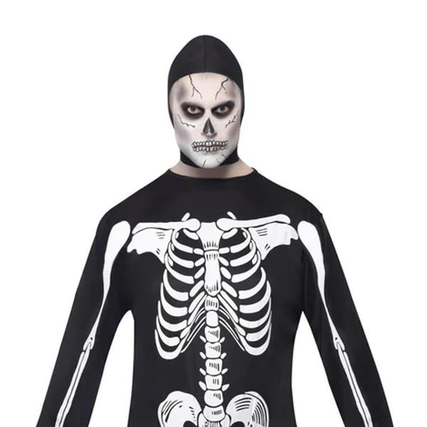 Smiffys Unisex Adult Skeleton Halloween Costume Set