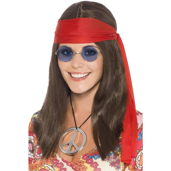 Smiffys Womens/Ladies Hippie Costume Prop Set