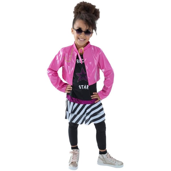 Smiffys Girls Rockstar Glam Costume Set