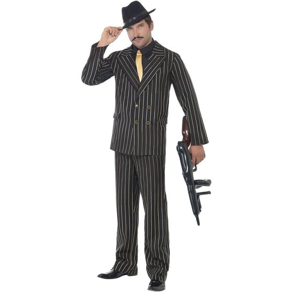 Smiffys Mens Gangster Stripes Costume Set