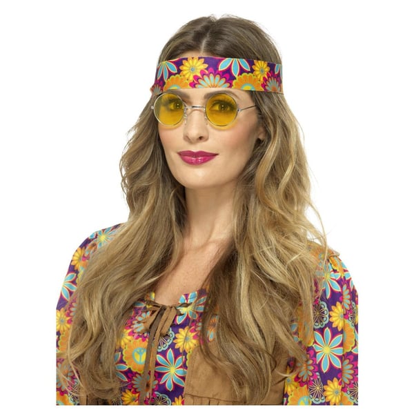 Smiffys Unisex Vuxen Hippie Kostym Solglasögon