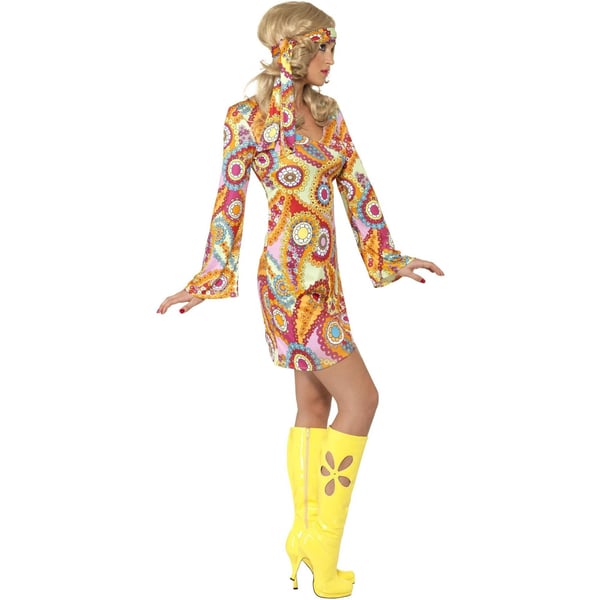Smiffys Womens/Ladies 60s Hippy Costume Set