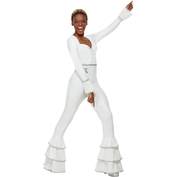 Smiffys Naisten 70-luvun Deluxe Glam Bodysuit