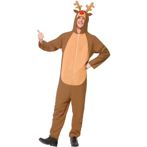Smiffys Unisex Adult Reindeer Christmas Costume