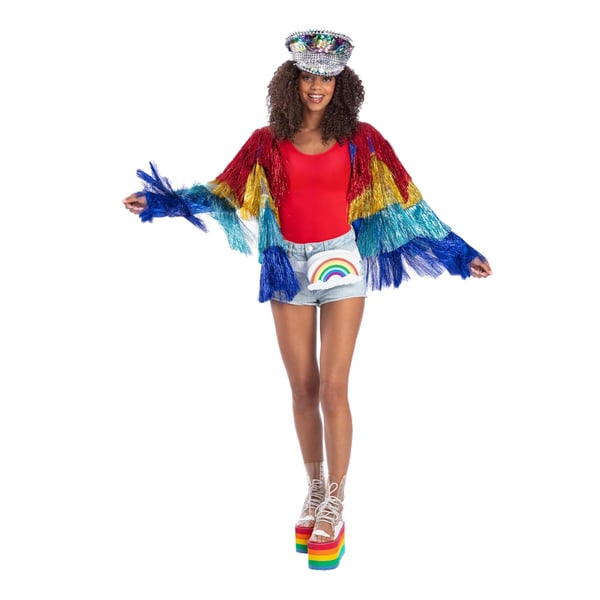 Fever Womens/Ladies Tinsel Festival Costume Jacket