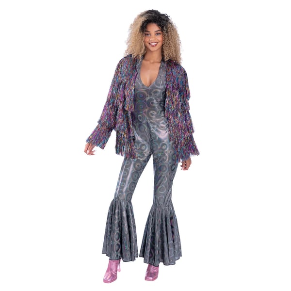 Fever Womens/Ladies Tinsel Festival Costume Jacket