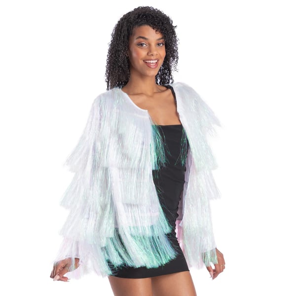 Fever Womens/Ladies Tinsel Festival Costume Jacket