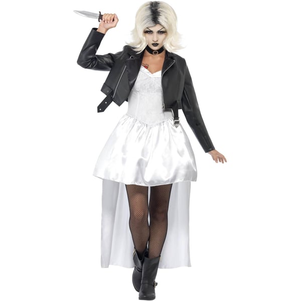 Bride of Chucky Womens/Ladies Tiffany Lace Costume Set