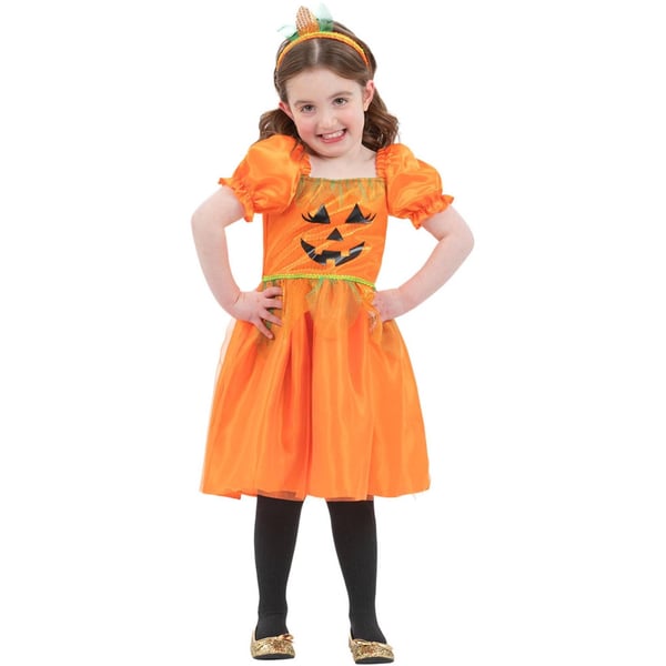 Smiffys tyttöjen kurpitsa Halloween-asu setti