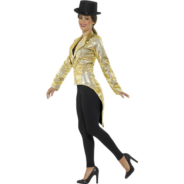 Smiffys Womens/Ladies Sequins Costume Tailcoat