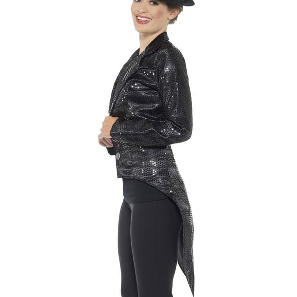 Smiffys Womens/Ladies Sequins Costume Tailcoat