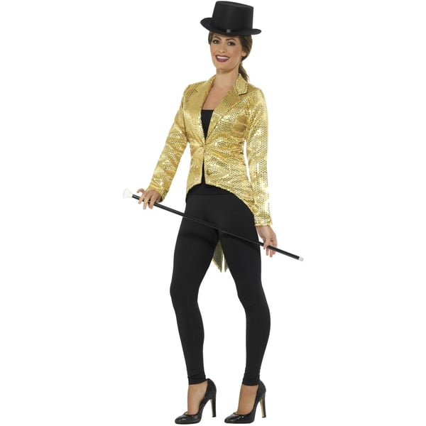 Smiffys Womens/Ladies Sequins Costume Tailcoat