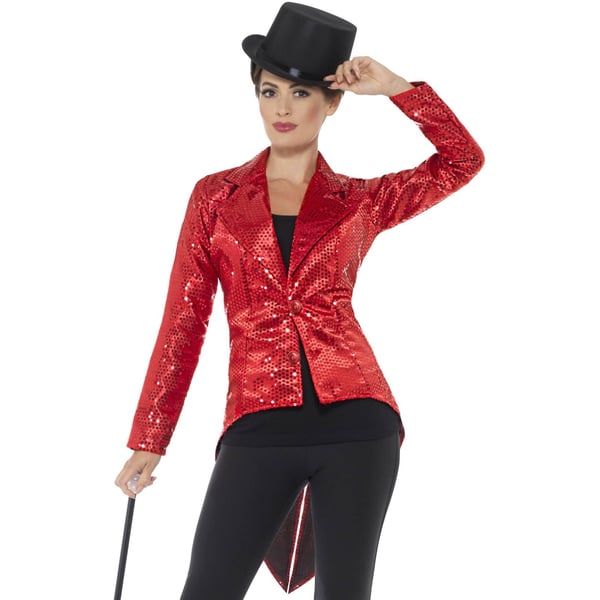 Smiffys Womens/Ladies Sequins Costume Tailcoat