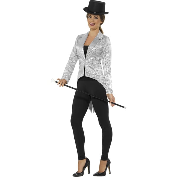 Smiffys Womens/Ladies Sequins Costume Tailcoat