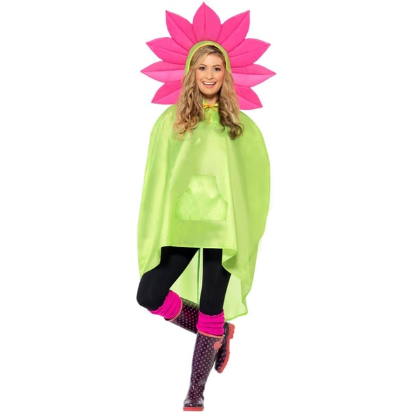 Smiffys Unisex aikuisten kukkajuhlaponcho