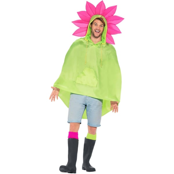 Smiffys Unisex aikuisten kukkajuhlaponcho