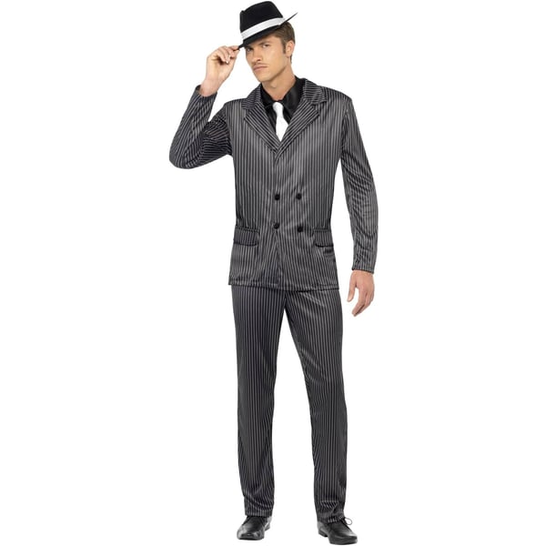 Smiffys Mens Gangster Pinstripe Costume