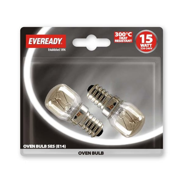 Eveready SES Oven Bulb (Pack Of 2) Eveready SES Oven Bulb (Pack Of 2)