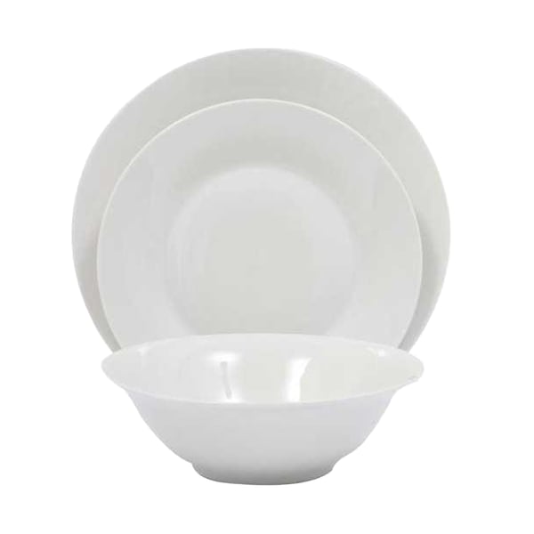 Basiks Porcelain Dinner Set (Pack Of 12)